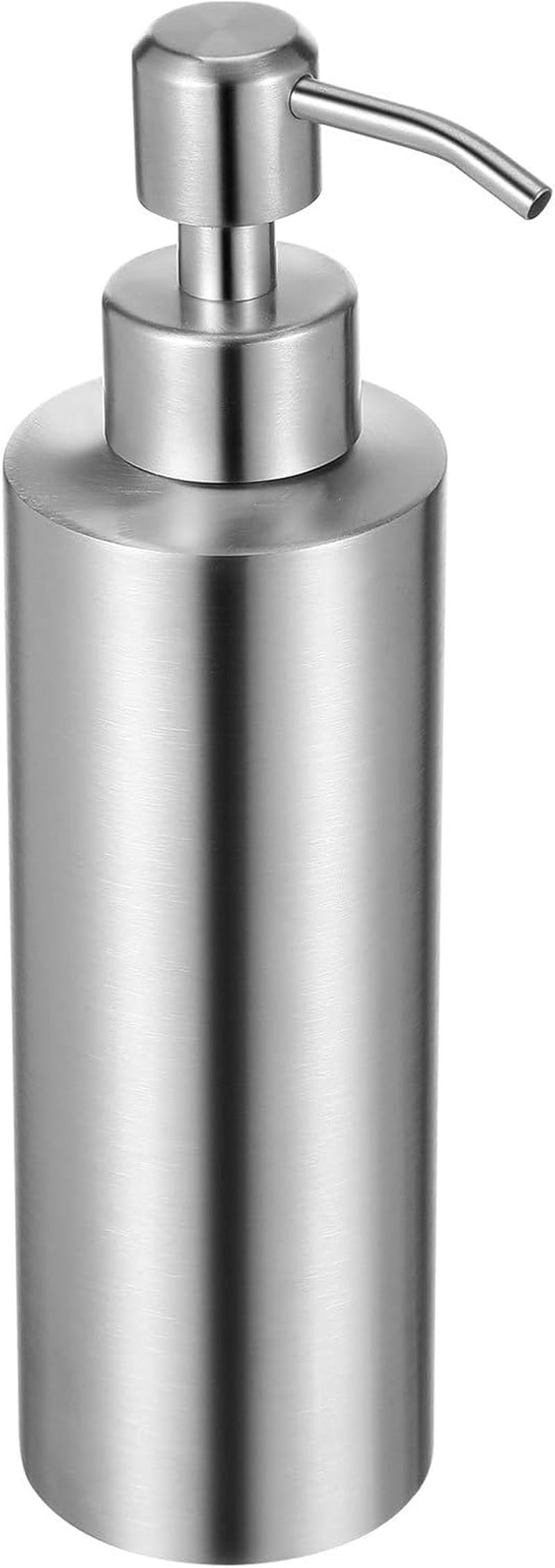 BESTOYARD Stainless Steel Soap Dispenser Lotion Bottle for Kitchen Bathroom Soap Pump Silver and Material image number 1