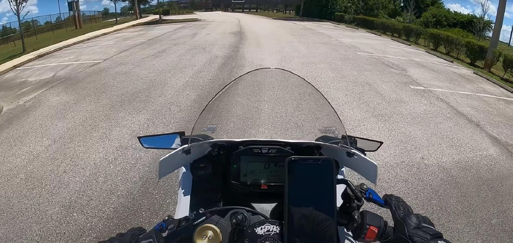 Racing Motorcycle Rear View Mirrors, 360&deg; Rotating Stealth Mirrors Compatible with Honda CBR300R CBR500R CBR600RR CBR1000RR, Kawasaki Ninja 300 400 650, Suzuki GSXR 600 750, Yamaha, Ducati image number 4