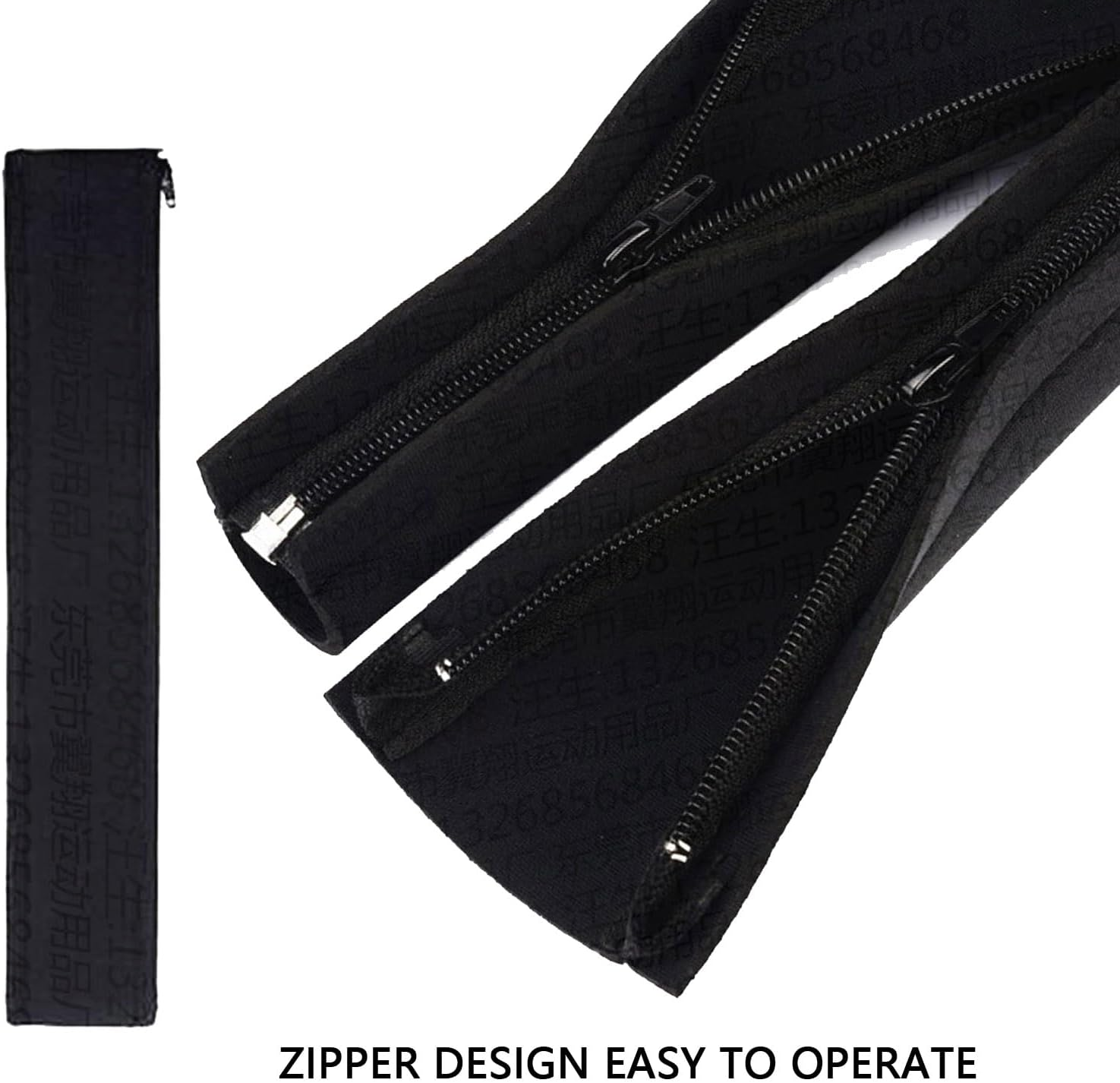 Mineens 3 Pack-40 Inch Cable Sleeve Flexible Cord Management System, Wire Organizer Cover for Desk PC TV Home Office, Black Cable Protector Wrap - Pet Chew Proof image number 2