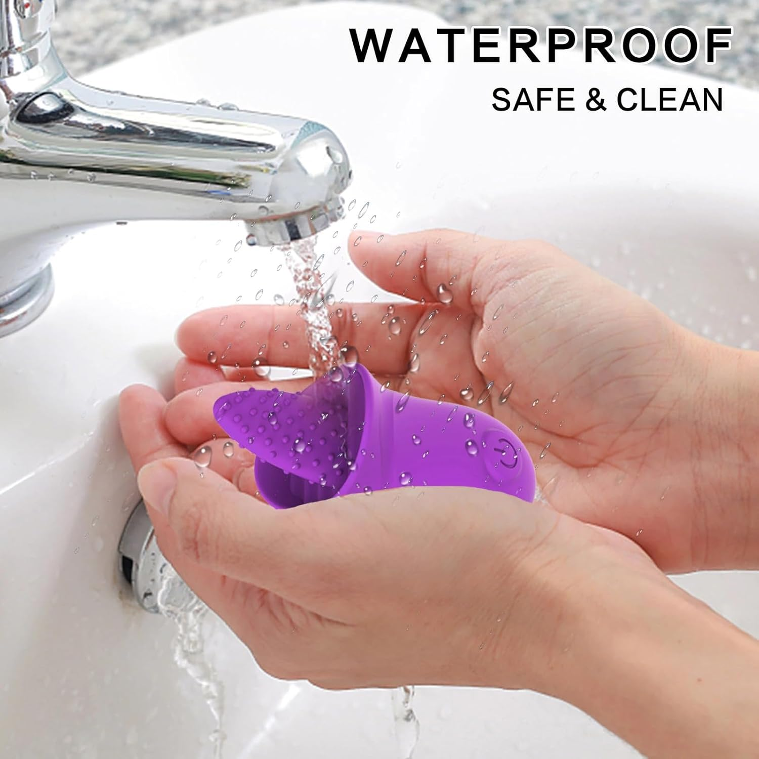 Licking Vibrator - Crazy Tongue Vibrator with 10 Tongue Licking Modes G-Spot Vibrator Clit Nipples Penis Anal Stimulator Licking Device for Male and Female Adult Sex Toy (Purple)