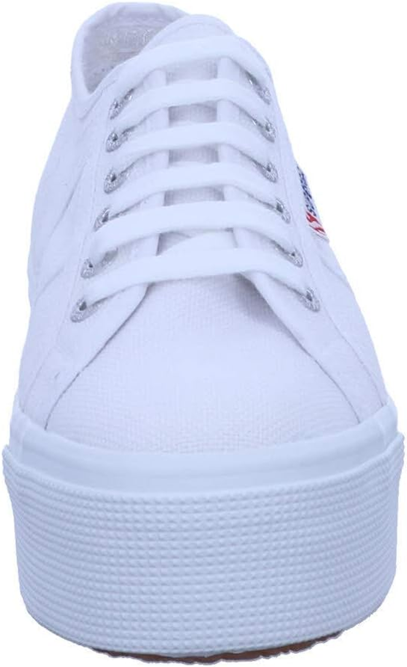 Superga Unisex 2790 Platform Sneaker, White, EU39/US M6.5W8