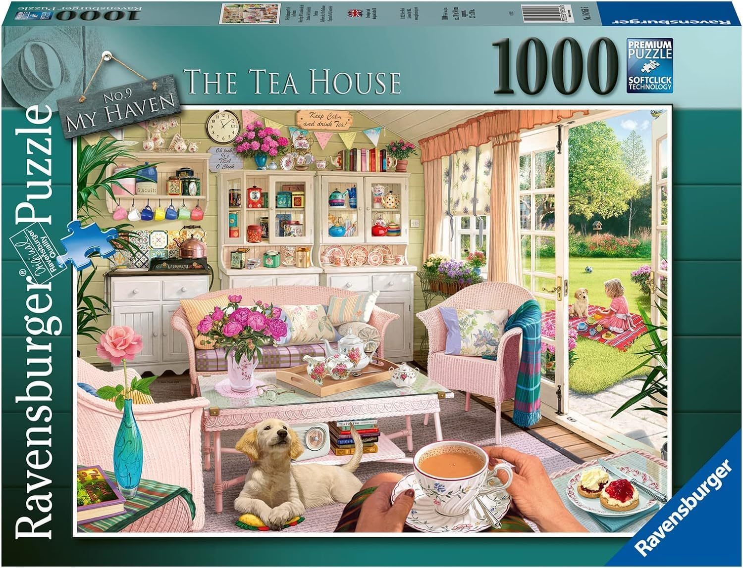 Ravensburger - My Haven No. 12 the Tea Shed Puzzle 1000 Piece Jigsaw for Adults, Cozy Cottage Artwork, Relaxing and Fun image number 1