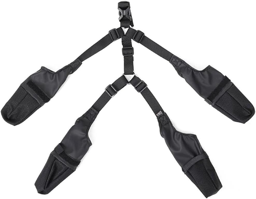 AIMALL Waterproof Dog Boots, Four Seasons Protective Dog Shoes, Non-Slip Anti-Dirt Pet Paw Protectors with Adjustable Straps, Suitable for Small and Medium Breeds, Bulldog, Poodle, Schnauzer image number 3