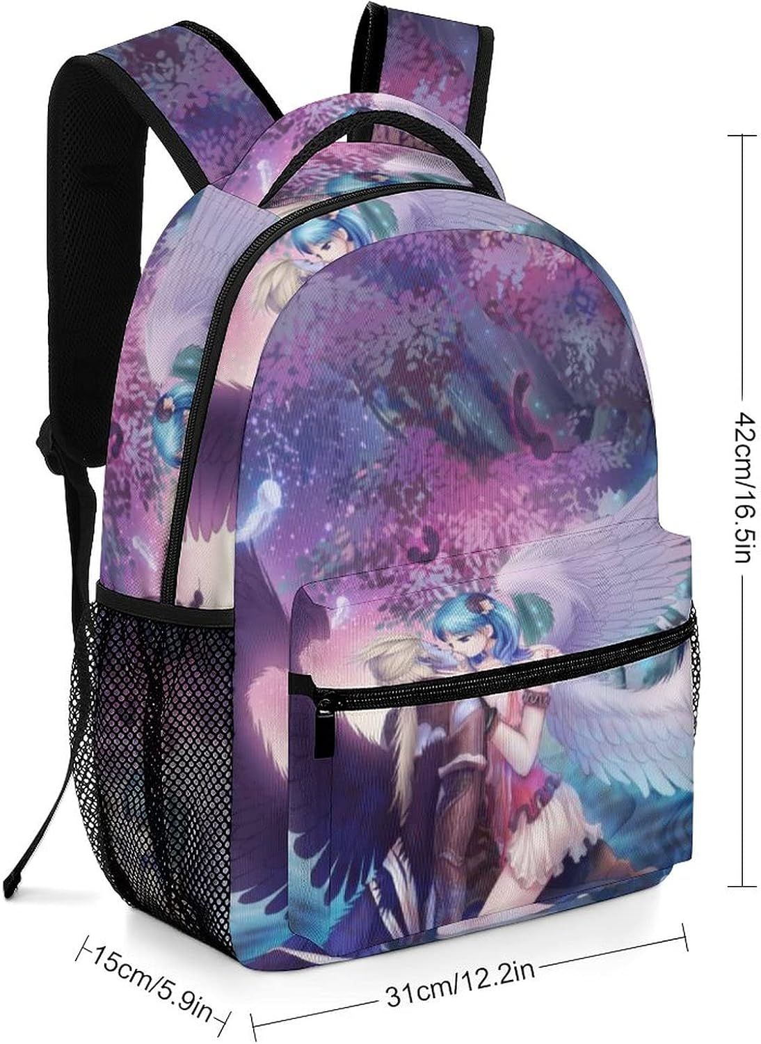 Children'S Backpackdesign the Aion Beautiful Scene Backpacks for School,Oxford Cloth Adjustable Shoulder Waterproof image number 5