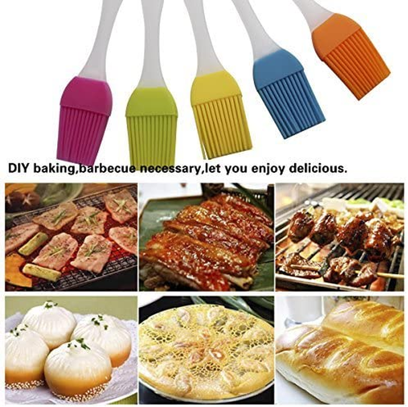Silicone Baking Pastry and Basting Brushes, Heat Resistant, Durable Kitchen Utensils, Easy Clean and Flexible- Perfect for Perfect for BBQ Meat, Grilling, Marinating Meat, Steaks & Much image number 4