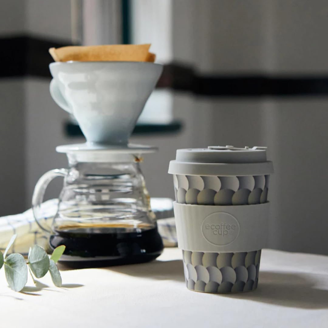 Ecoffee Cup 12Oz (350Ml) Reusable Coffee Cup &ndash; PLA Plant-Based Travel Mug with Silicone Lid, Melamine Free & Dishwasher Safe &ndash; Drempels image number 4