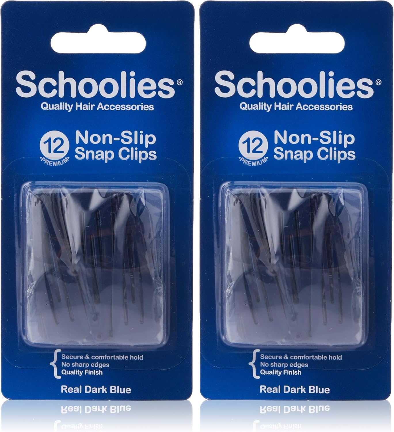 Schoolies Hair Accessories Non Slip Snap Clips 12 Pieces, Radical Red image number 3