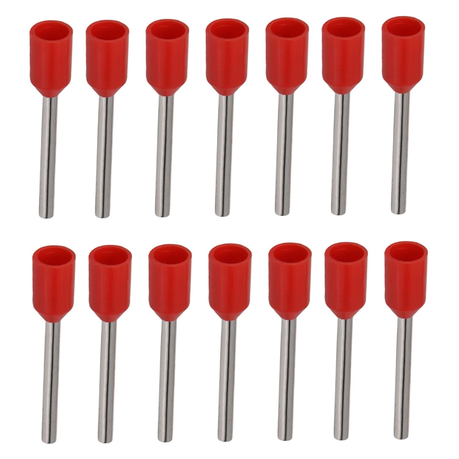 1000PCS Insulated Ferrules Terminals Wire Ferrule Connector Kit Pin Copper Crimping Connector Insulated Crimp Wire Terminal for AWG 22 Electrical (E0512) image number 5