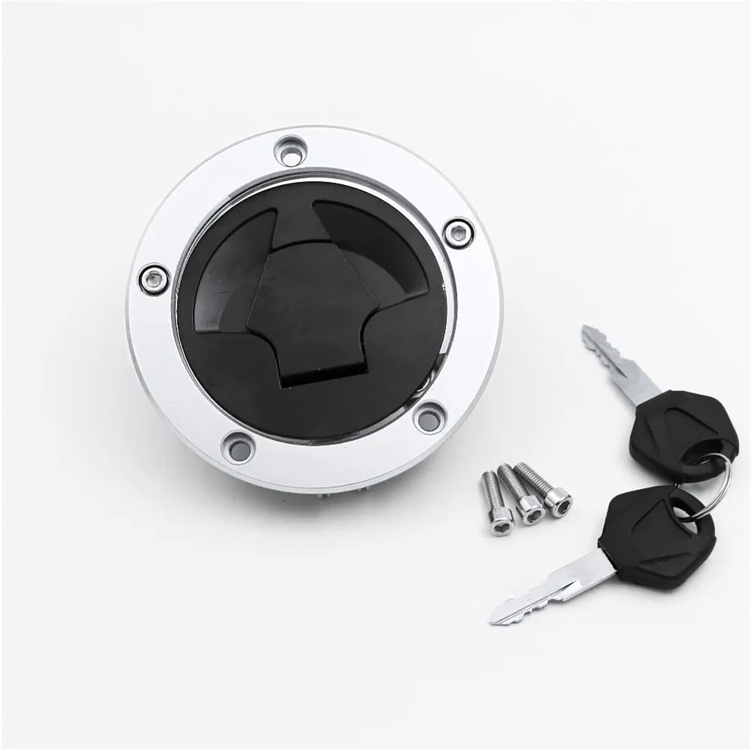 Muzhen Store Compatible with Kawasaki Compatible with Ninja 650 ER6F EX650 ER650 ER6N 2006-2015 Fuel Gas Tank Cap Cover Lock Key image number 3