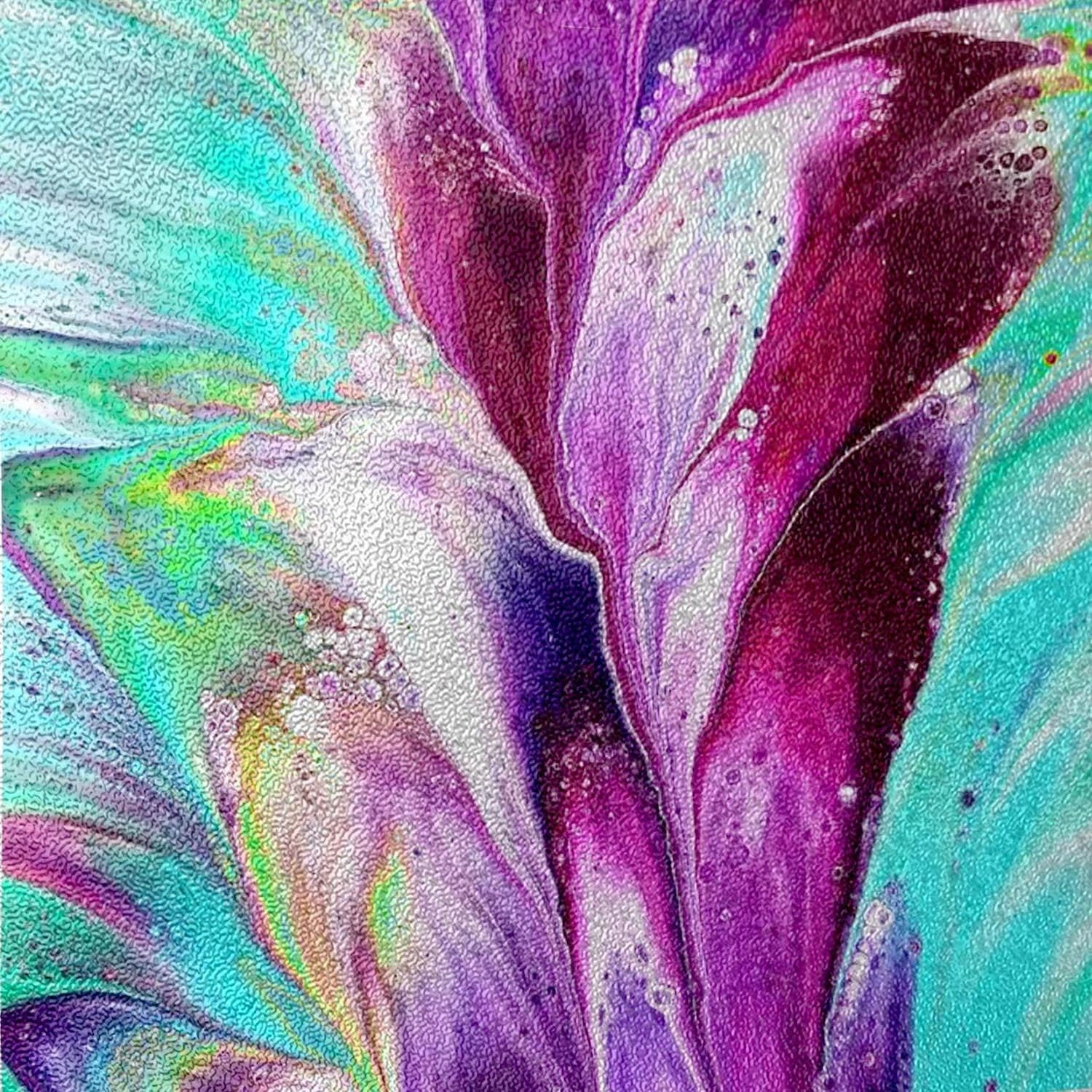 Vellen Hair Embossed Aluminium Hair Foil Roll, Hair Foils for Highlighting, Non-Slip Textured &ndash; 600 Ft &ndash; Lily Flower - 15 Micron