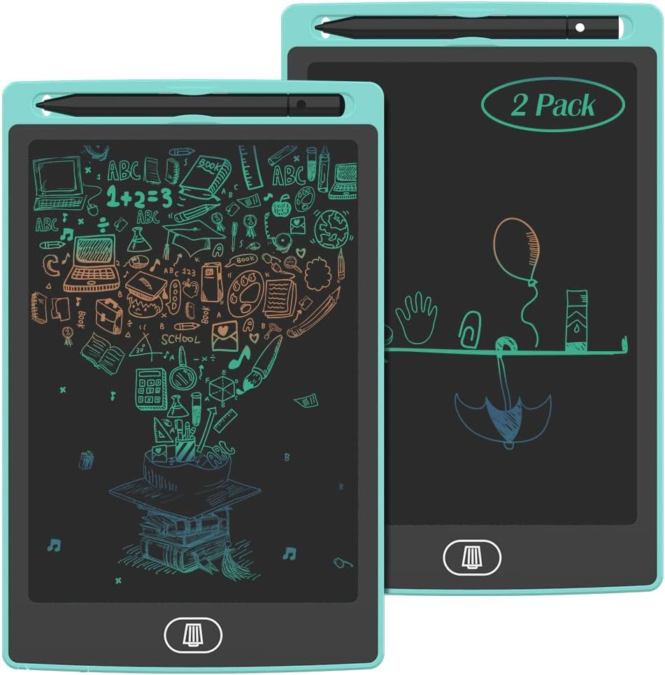 [2 Pack] 8.5 Inch Colourful LCD Writing Tablet, TIQUS Digital Ewriter with Erase Lock Switch, Electronic Graphics Drawing Board, Portable Handwriting Doodle Pad for Office Home Learning Light Blue image number 4