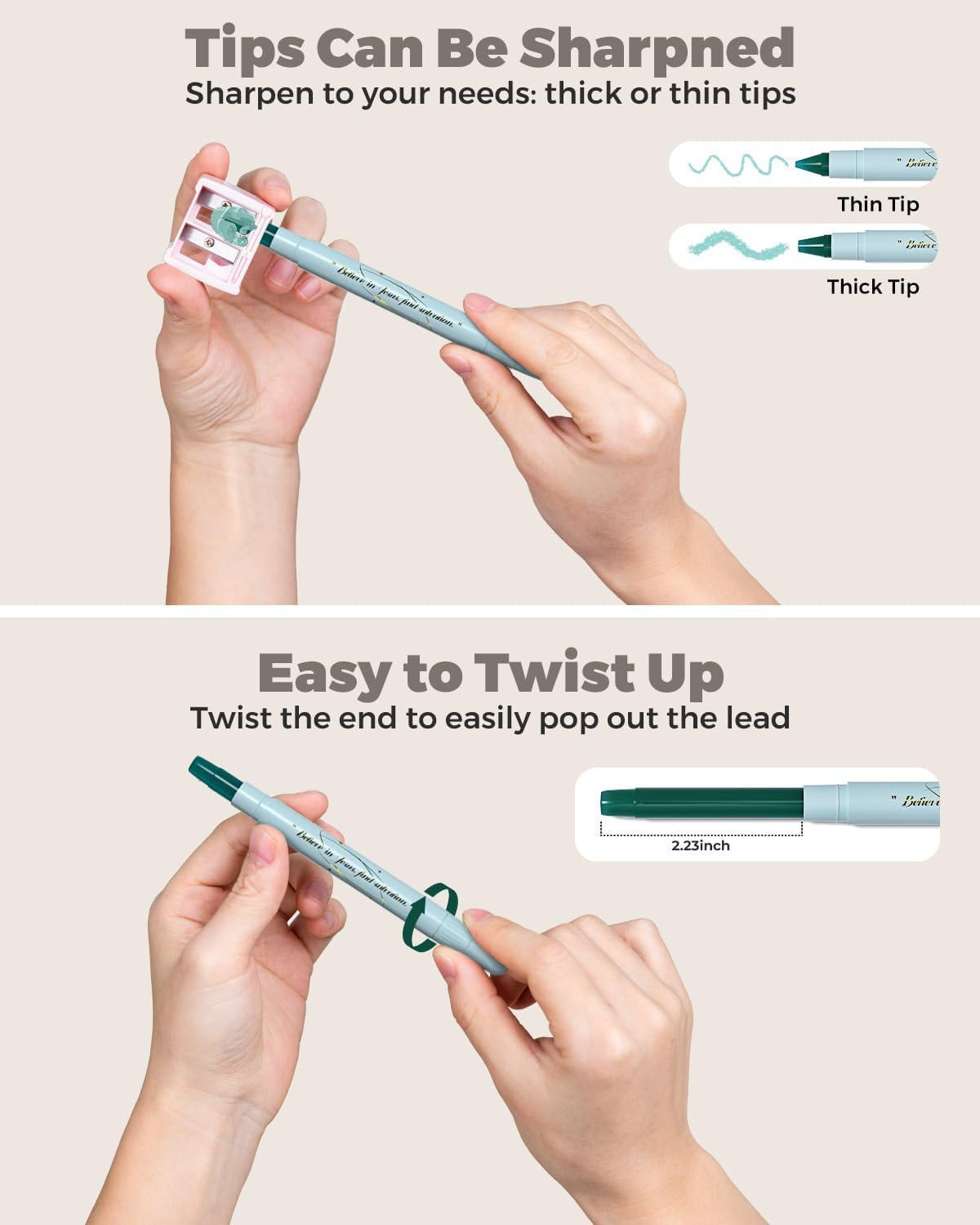 WEMATE Bible Highlighters No Bleed, 9PCS Assorted Colors Gel Highlighters Set, Cute Bible Study Supplies for Scripture Marking, Color Coding & Book Highlighting