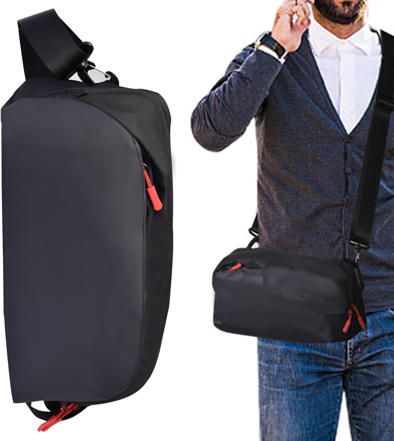 T Tersely Carrying Case for ROG Xbox Ally X/PS Portal/Legion Go/Steam Deck/Asus ROG Ally/Switch Oled/Switch 2 Handheld & Accessories - Multi-Pocket Storage Bag for Console, AC Adapter, Dock Station image number 4