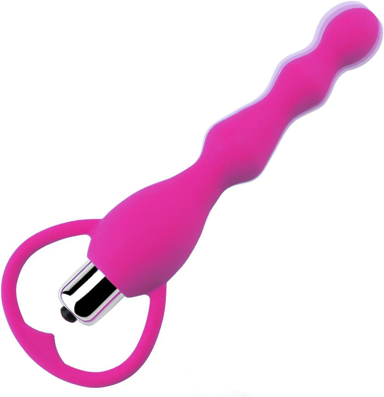 Pull Ring Silicone Massager Stick Electric Funny Plug for Women Amal Plugs Trainer Kit Sweetheart Intimate Gift Set Inflatable Bulb Enema System Anales (PINK) image number 3