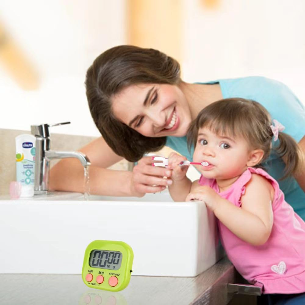 8 Packs Kids Toothbrushes with Fun Timer,Child Sized Brush Heads (3-10 Year Old) Kid Toothbrush with Easy Storage,Bpa Free,Extra Soft Lovely Little Deer Toothbrush image number 6