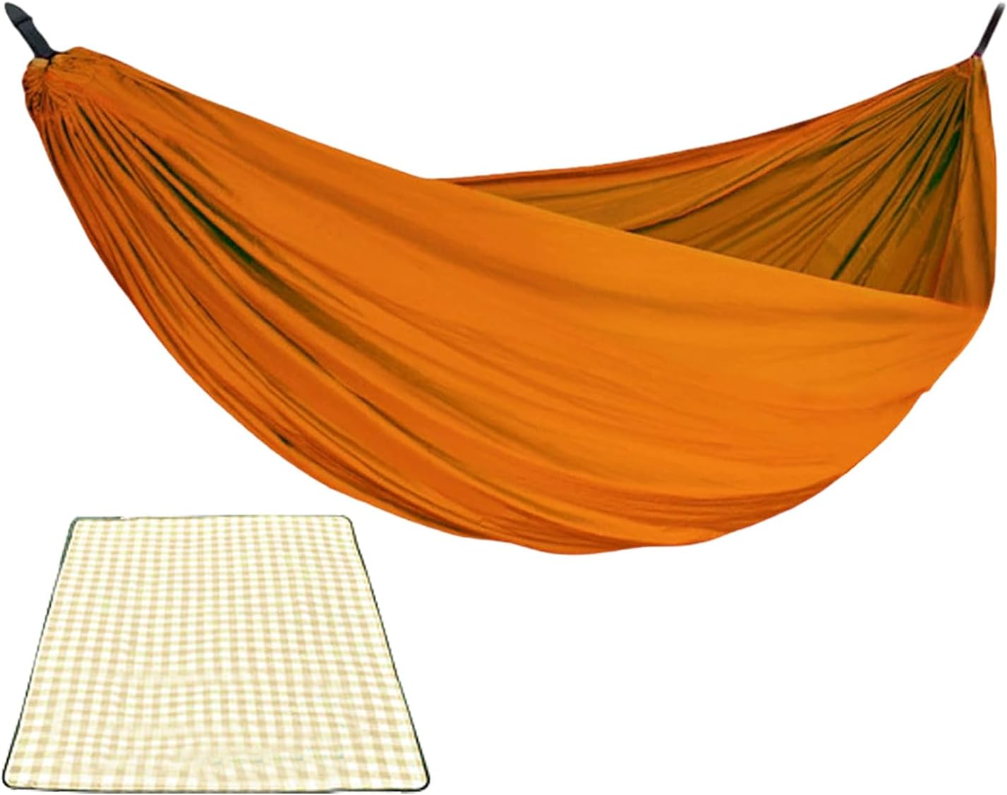 Hammock for Camping | Double Single Person Hammocks for outside | Comfortable Equipment with Picnic Blanket for Travel Hiking Beach Park Backyard image number 5