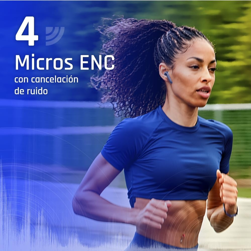 Iggual TWS Wireless Bluetooth Noise Cancelling Headphones image number 2