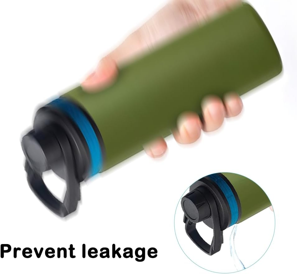 4 Sets Water Bottle Gasket Replacement,Danzix Lid Gasket Replacement Compatible with Thermoflask 24/32/40/63Oz-12 Total image number 4