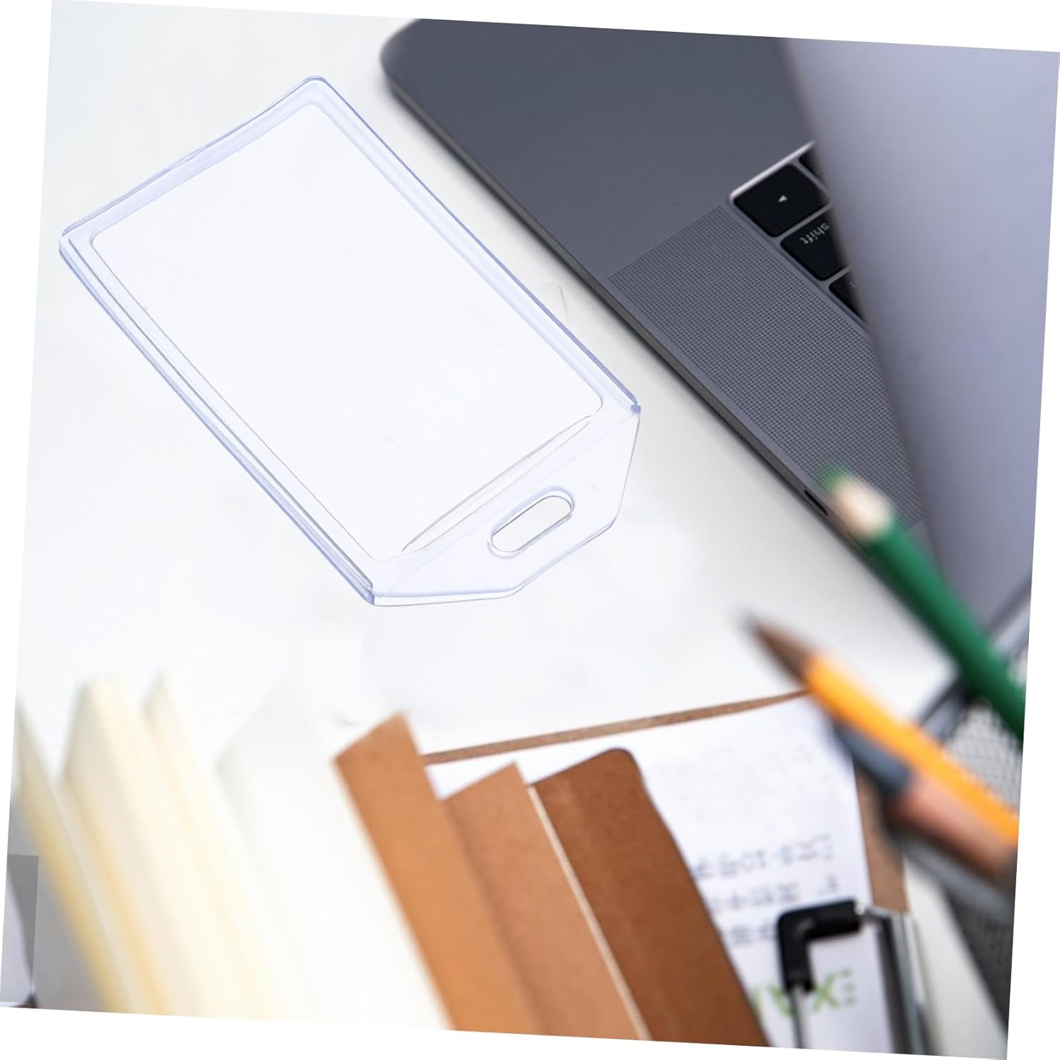 EXAOMBLE 10 Pcs PVC Luggage Tag Holders with High Transparency for Travel Suitcases Badge Id Card Sleeves for Women Men Flexible Protective Labels for Backpacks and Handbags image number 3