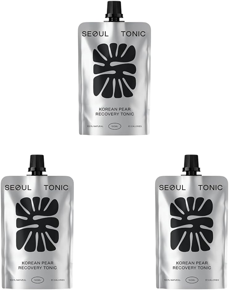 Seoul Tonic Korean Pear Recovery Tonic (100 Ml), Patented "Pre Drinking" Tonic, All Natural, Targets Hangovers & Rehydration, Double Potency than Competitor, 250Mg Natural Potassium & DHM to Reduce Alcohol Toxins - 1 UNIT image number 1