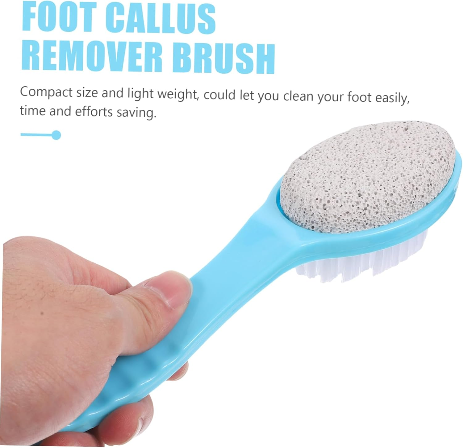 WOONEKY Foot Scrubbing Brush Foot Dead Skin Brush Portable Foot Exfoliator Brush Foot Scrubber Brush Pumice image number 1