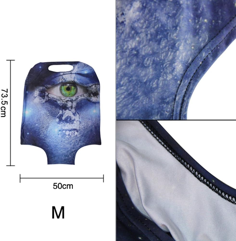 FOR U DESIGNS Men'S Cool -White Space Illusion Print Spandexuggage Case Cover S(18"-22" Cover) Multi 2 image number 1