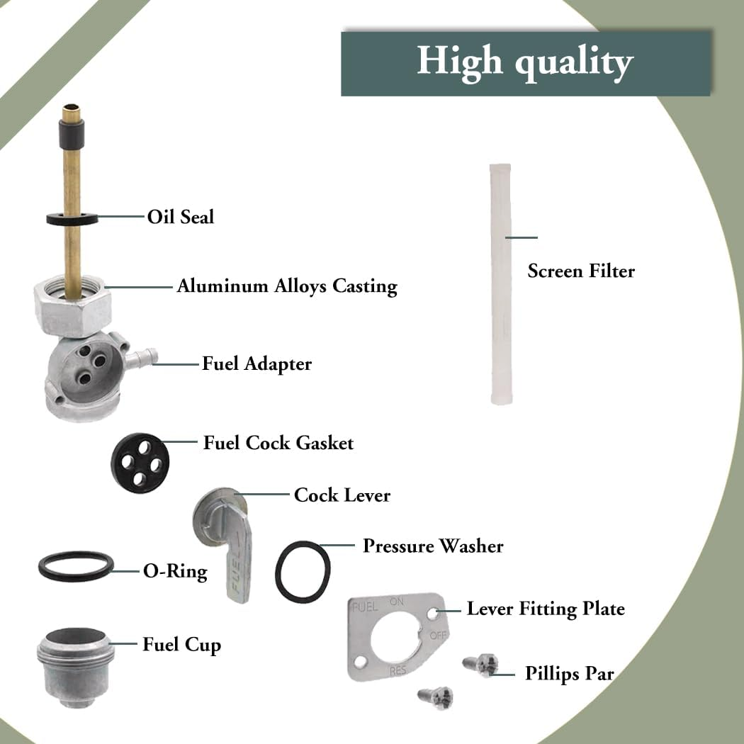 Fuel Tank Switch Valve Petcock Honda TRX 300 TRX300 TRX300FW Fourtrax 1988-2000 image number 6