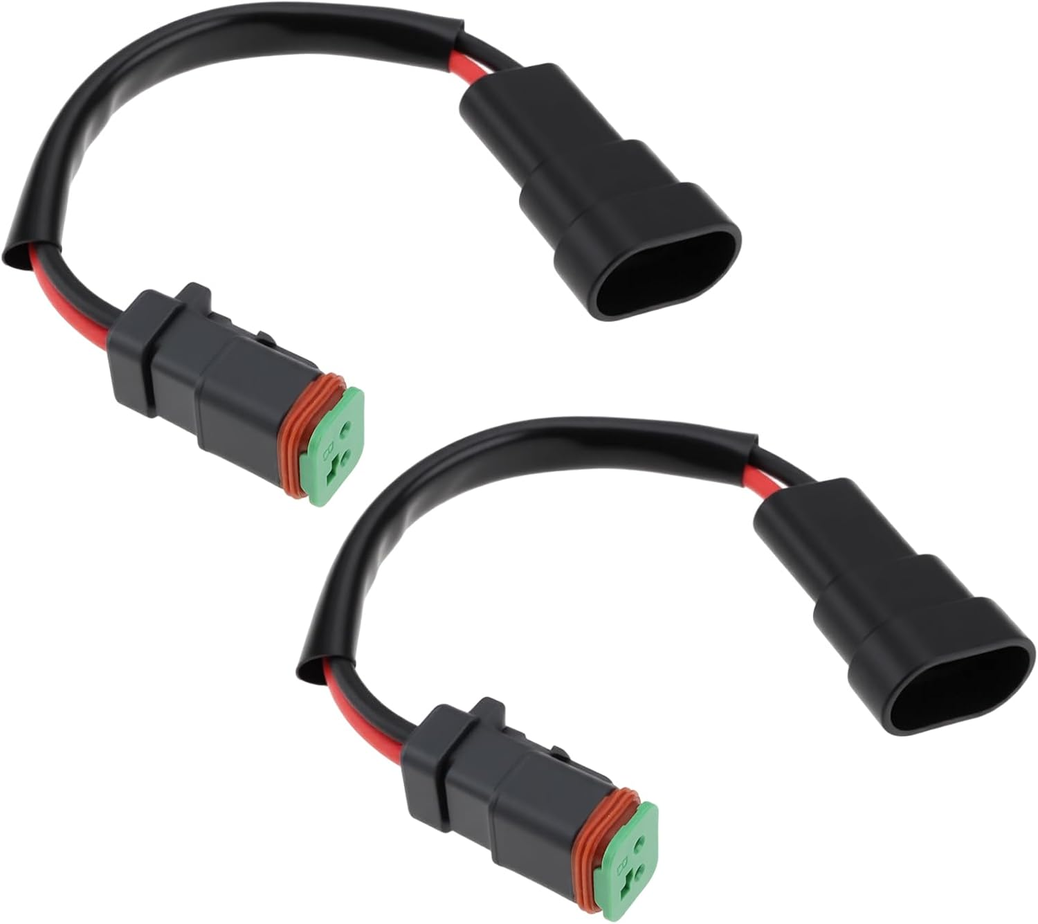 Ecsing 2Pcs 9006/HB4/9005/HB3 Male to 2-Pin DTP Female Adapter for LED Light DIY Retrofit image number 5