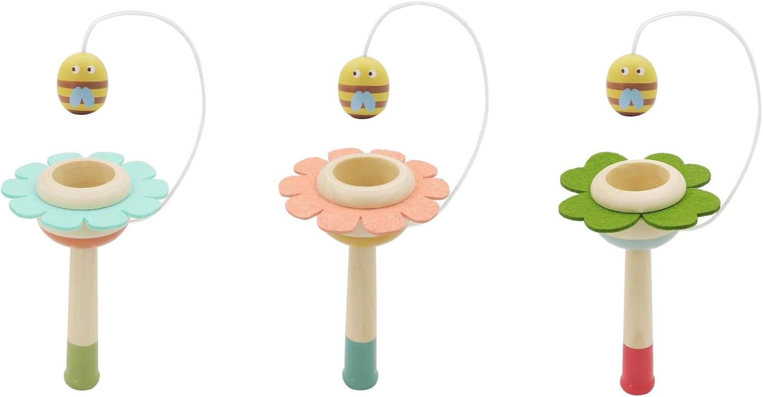 Kaper Kidz - Wooden BEE Catch the Ball Game | X 3 Assorted Colours image number 2