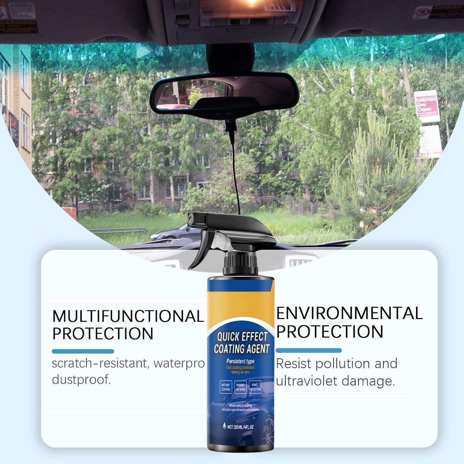 Car Coating Spray for Car Paint Restoration Automotive Exterior Care image number 6