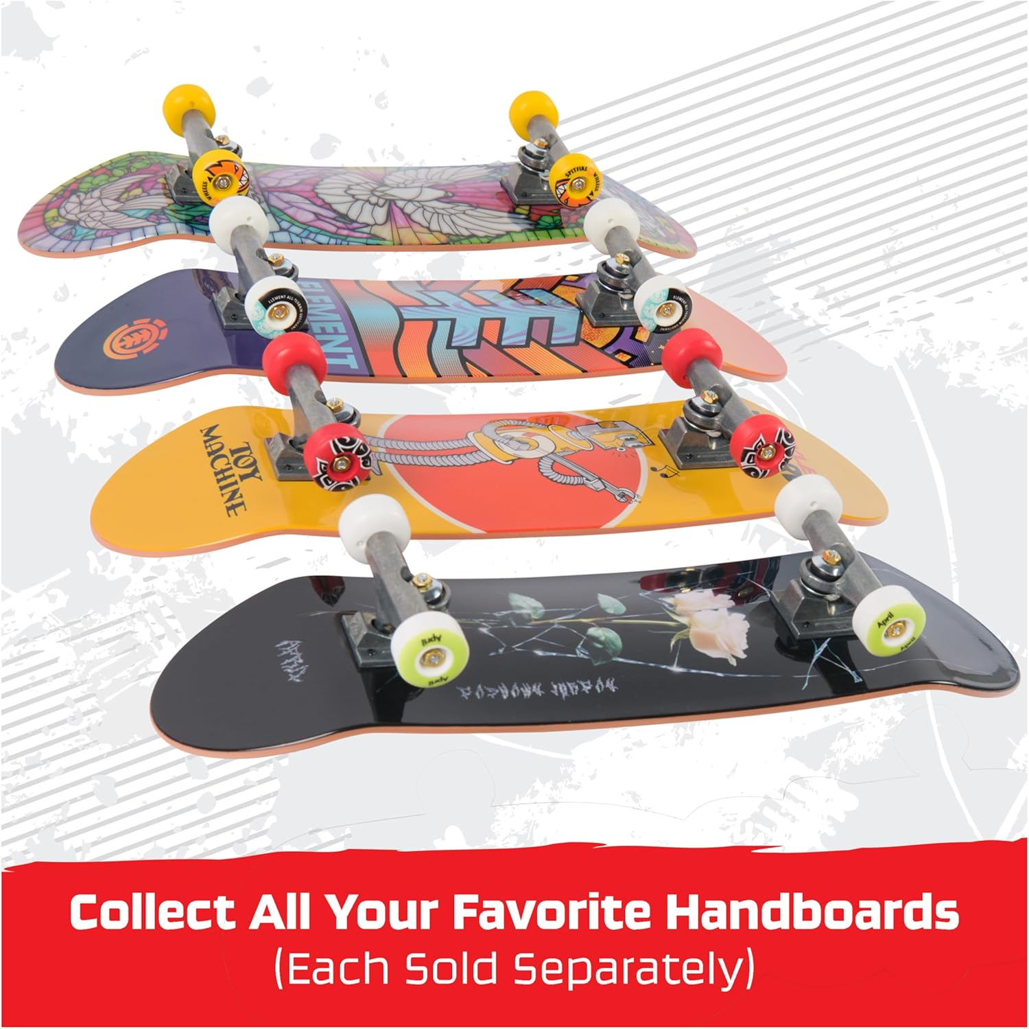 Tech Deck, the Simpsons Handboard; Authentic Mini Skateboards, Kids&rsquo; Toys for Boys and Girls, Ages 6 and up (Hands Use Only) image number 4