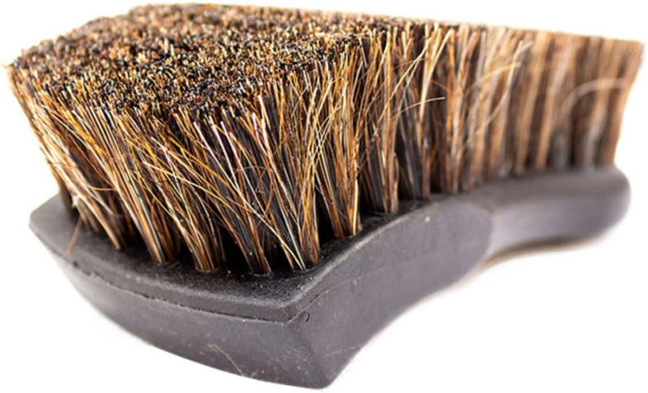 Horse Hair Car Roof Cleaner and Leather Seat Dusting Brush, Automotive Interior Cleaning Mane Brush, Soft Black Bristles for Vehicle Detailing and Upholstery Care image number 1
