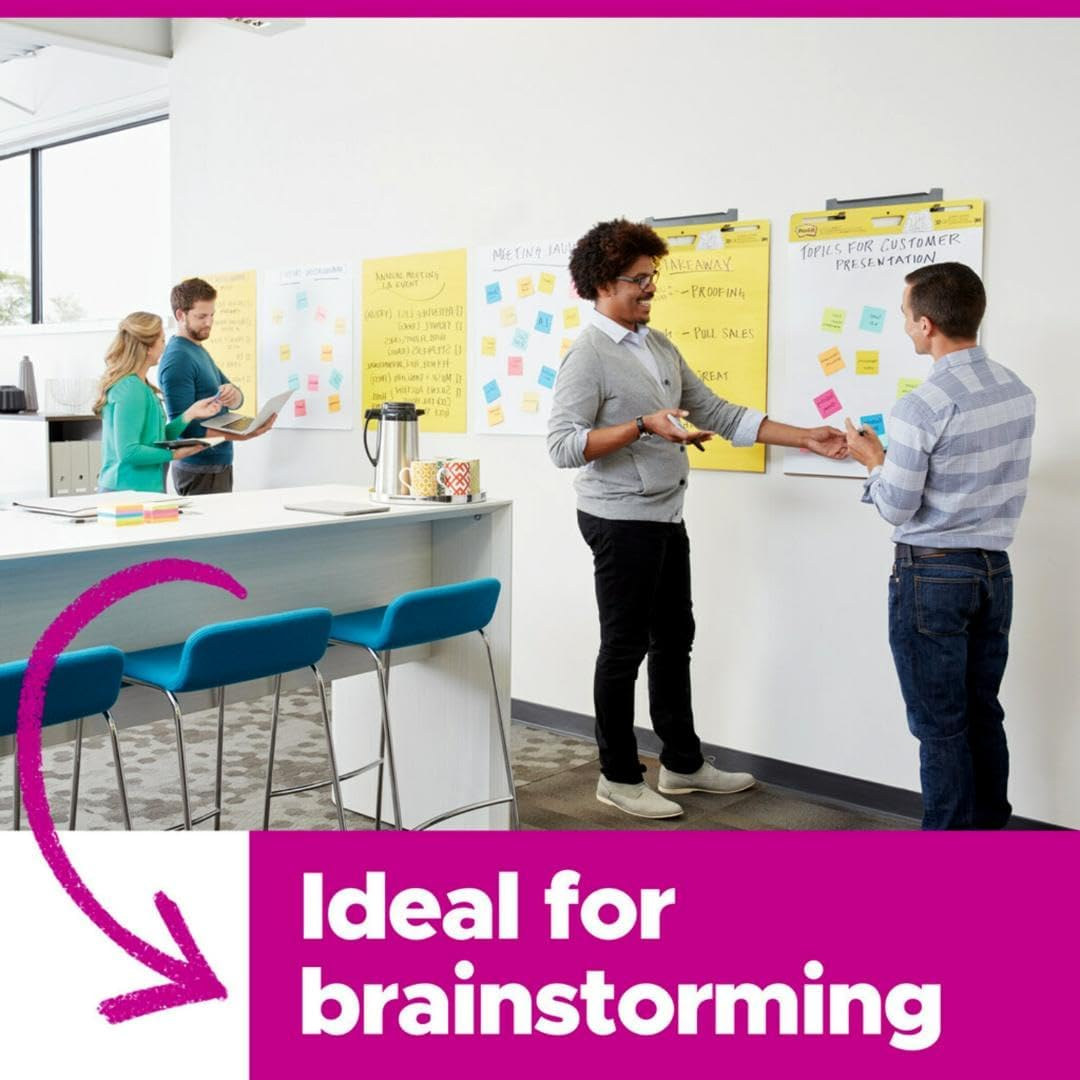 Post-It Easel Pad, 25 X 30-Inches, Yellow Paper with Lines, 30-Sheets/Pad, 4-Pads/Pack image number 3