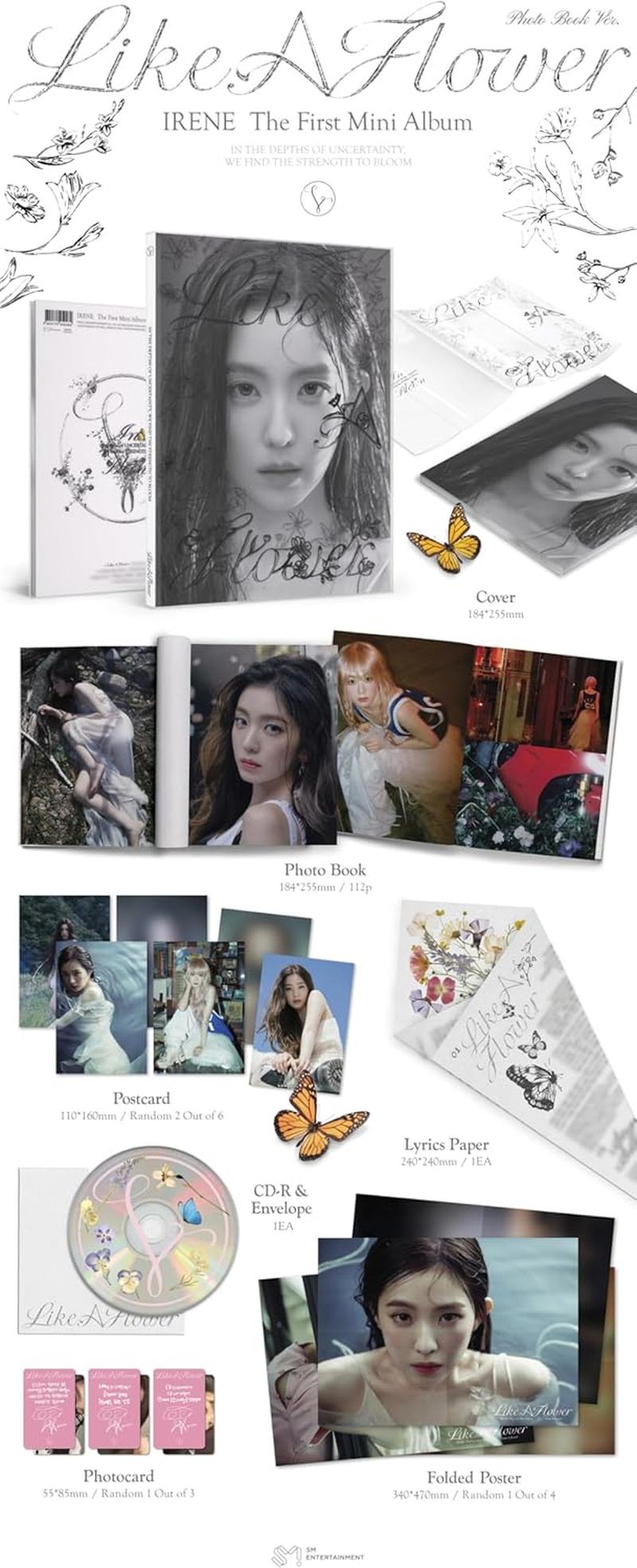 Red Velvet Irene like a Flower 1St Mini Album with Tracking Sealed (Photobook Version) image number 4