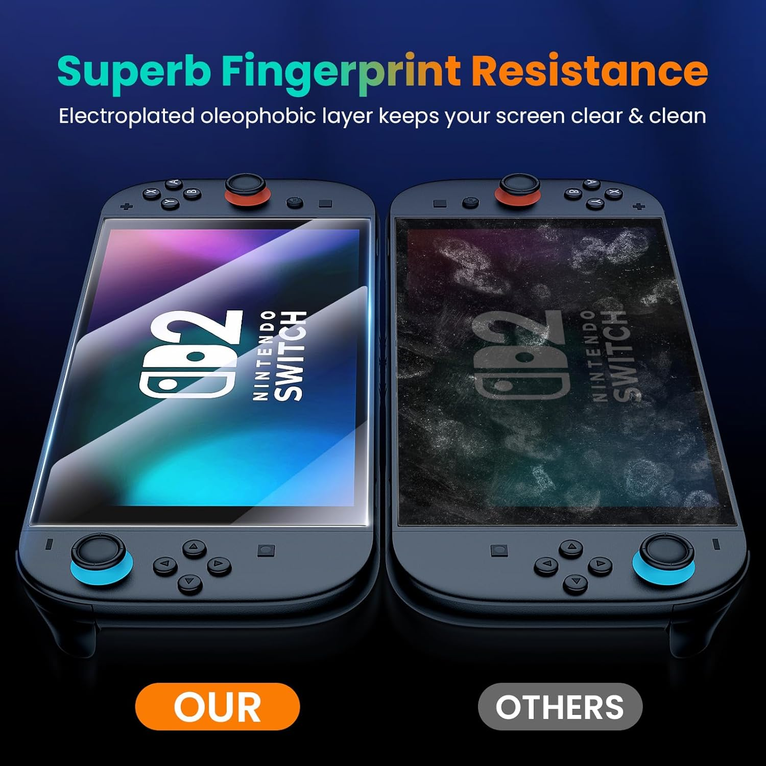 [2 Pack] Lmcpa for 2025 Nintendo Switch 2 Screen Protector, Tempered Glass Easy Installation/Anti-Scratch/High Definition/9H Hardness for 2025 Nintendo Switch 2 image number 6