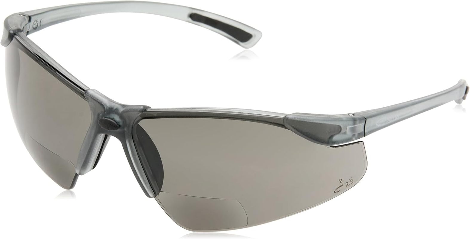 101SD-2.5 Reader 101 Bifocal Safety Glasses 2.5X Magnification, One Size, Smoke image number 1