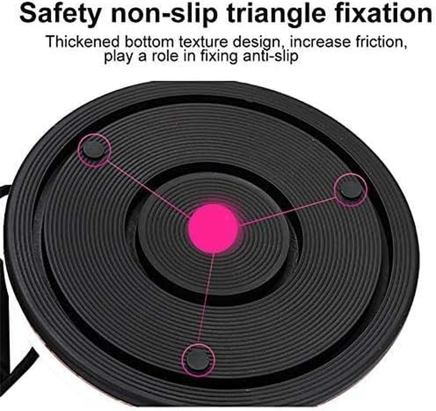 Waist Twisting Disc, Adjustable with Handles, Foot Sole Massage & Magnet Calculator Waist Slimming Balance Rotating Disc, Abs Core Twister, for Slimming Waist, Hips and Thighs image number 3