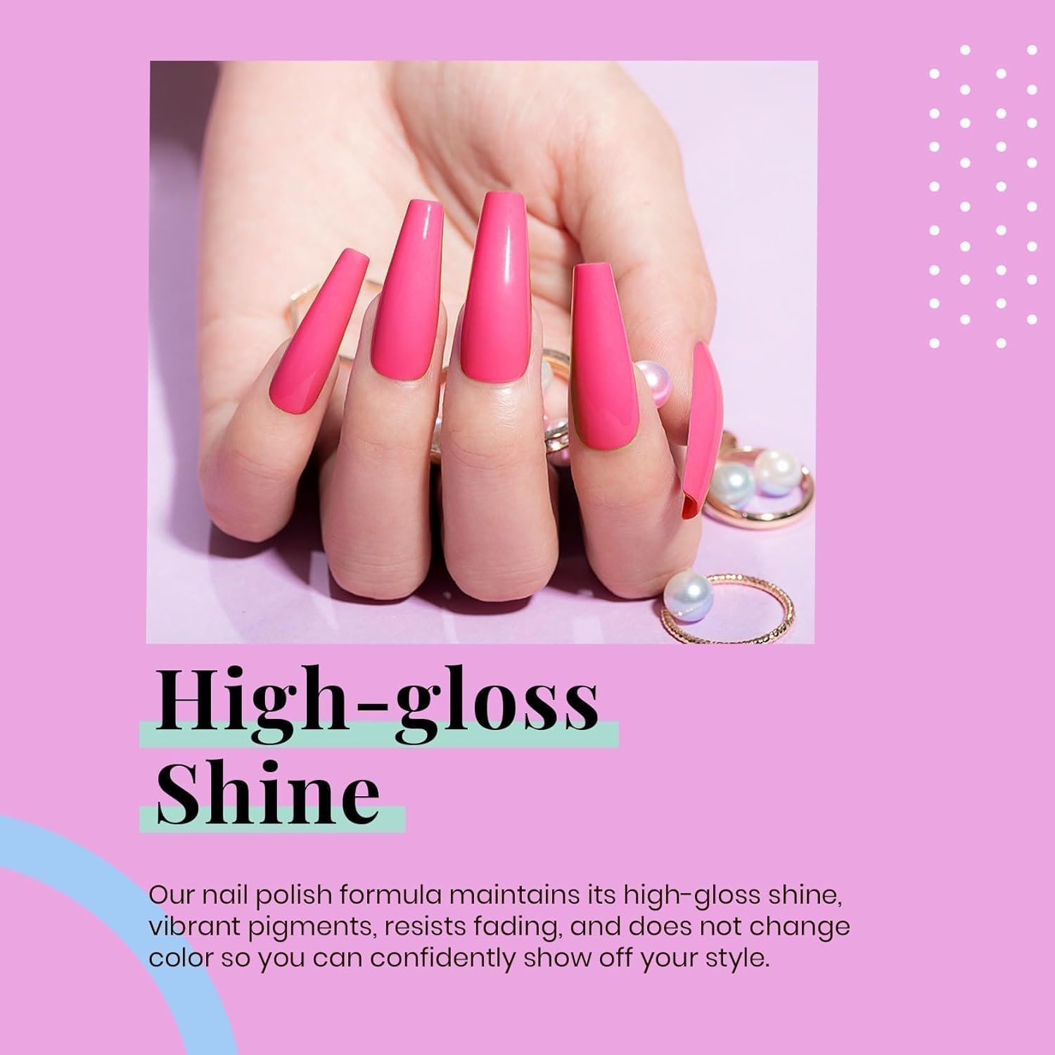 Beetles Gel Polish Gel Nail Polish,1Pcs 15Ml Poppy Pink Holiday Neon Hot Pink Gel Nail Polish Bright Pink Gel Polish, Soak off Uv LED Nail Lamp Gel Polish image number 3