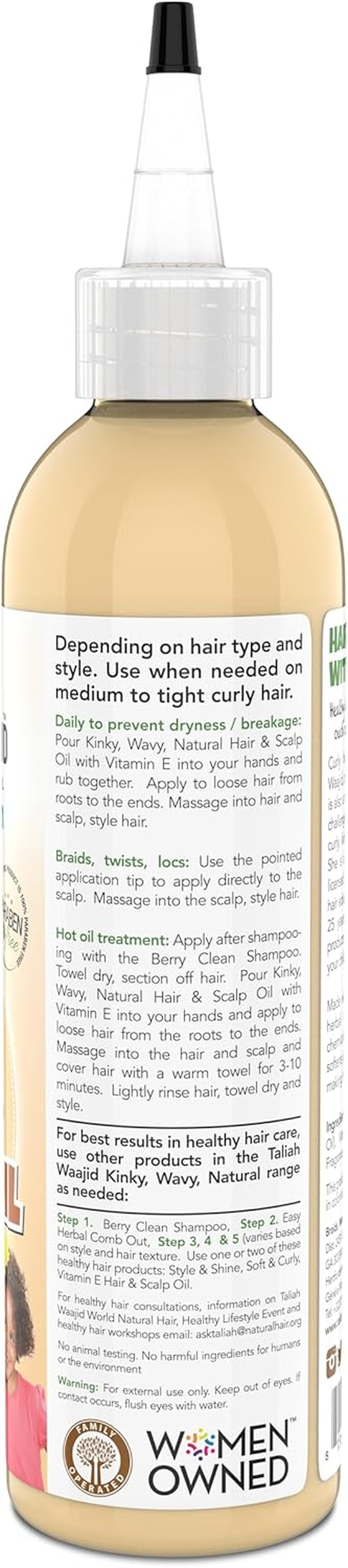 Taliah Waajid Kinky Wavy Natural Hair Scalp Oil, 8 Ounce image number 2