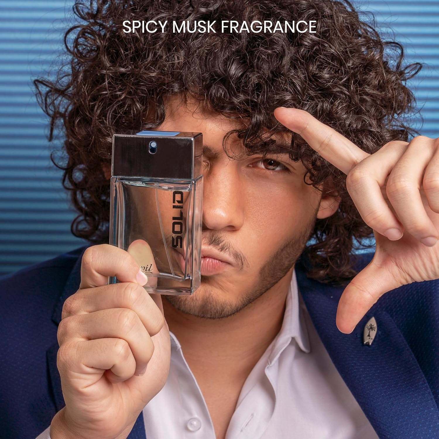 Sapil Solid - EDT Spray for Men - Powerful and Exotic Eau De Toilette - Long Lasting and Addictive Cologne - Opens with Citrus Notes - Perfect for Date Night or Evening Out - 3.4 Oz image number 4
