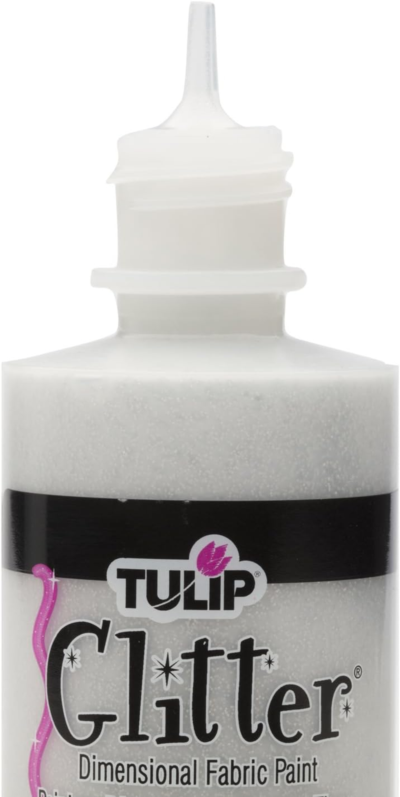 Tulip Dimensional Fabric Paint 4 Oz Glitter Silver 3 Pack, 4 Fl Oz (Pack of 3), 3 Count image number 1