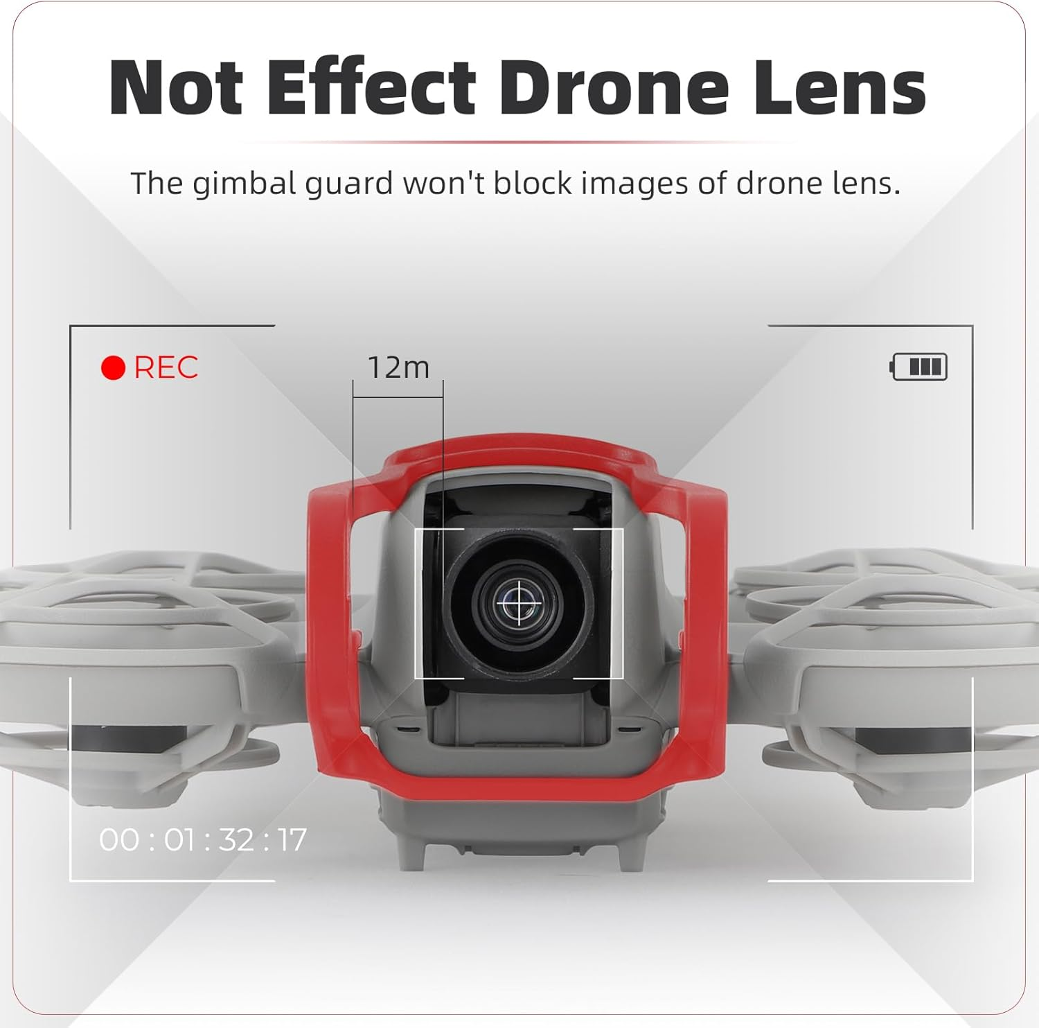 ZJRXM Neo Bumper Protective Bar Accessories, Gimbal Bumper Guard for DJI Neo Drone, Anti-Collision Protection Strip for DJI Neo Drone Camera (Orange) image number 6