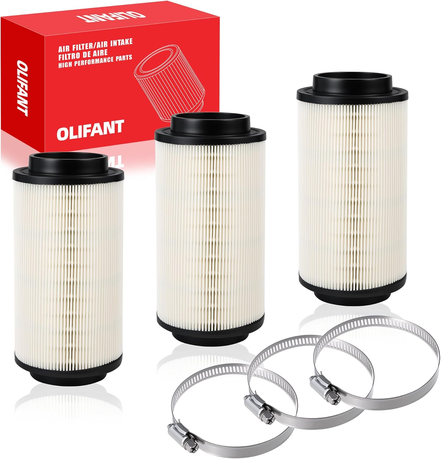 3Pcs Air Filter for Polaris Sportsman 500 570 850 335 400 450 550 600 700 800 1000 Xp/Scrambler 500 850 1000 XP Magnum Trail Blazer Boss Diesel Air Intake 7080595 7082101 image number 2