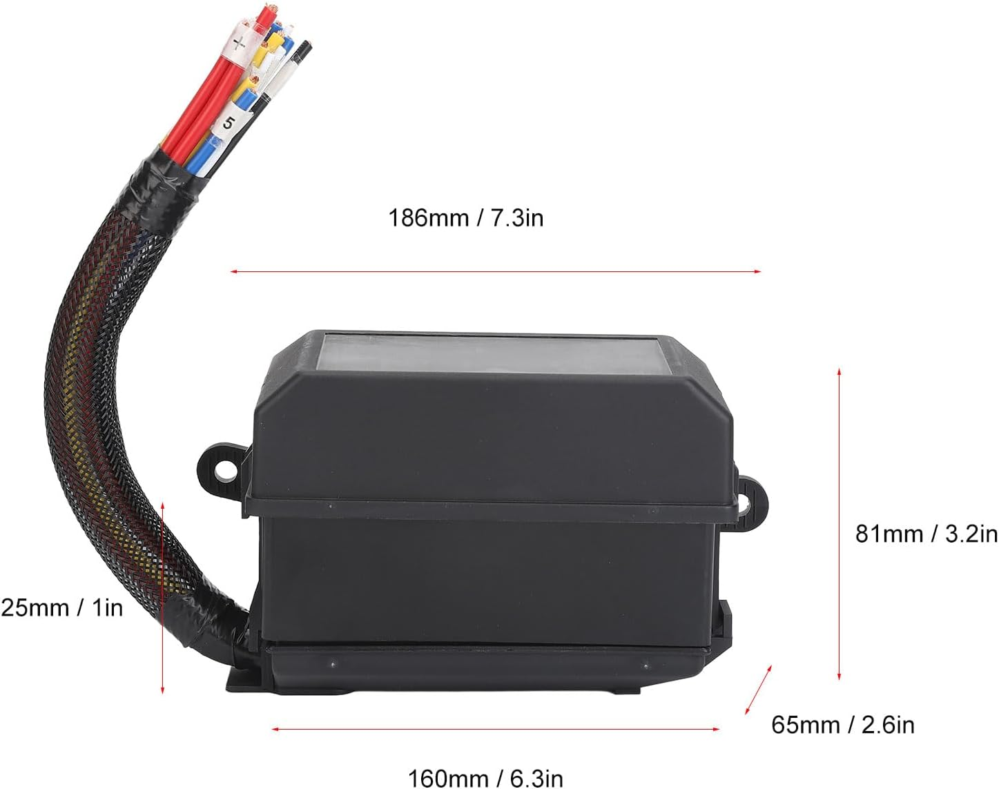 Universal 4 Pin 6 Slot Waterproof 12V Fuse Relay Block Kit - Easy Installation for Automotive, Cars, Marine, Boat image number 3