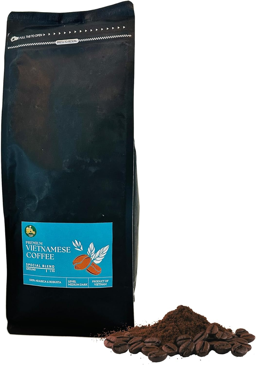Vietnamese Standard Blend Coffee - Ground - 1Kg, Authentic Vietnamese Blend for Bold, Aromatic Coffee Lovers image number 3