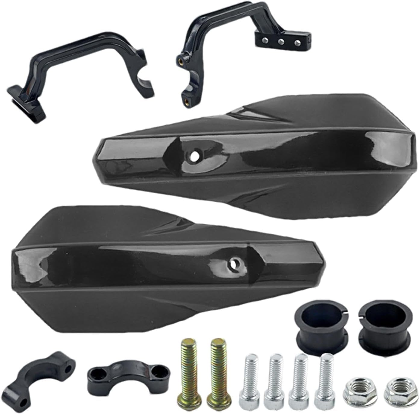 Limcryspp Motorcycle, Electric, Off-Road Motorcycle Handle Handguard, Windshield Horn Handguard, Motorcycle Off-Road Motorcycle Protective Gear（Black）