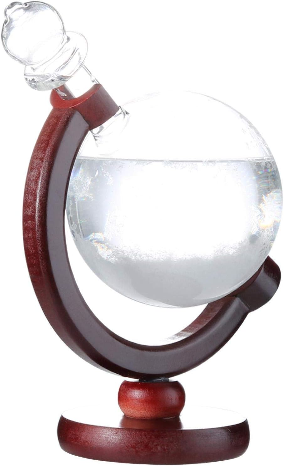Weather Glass, Practical Weather Predicting Storm Glass Home Weather Station, Storm Glass Weather Station for Home for Office(Mahogany) image number 3