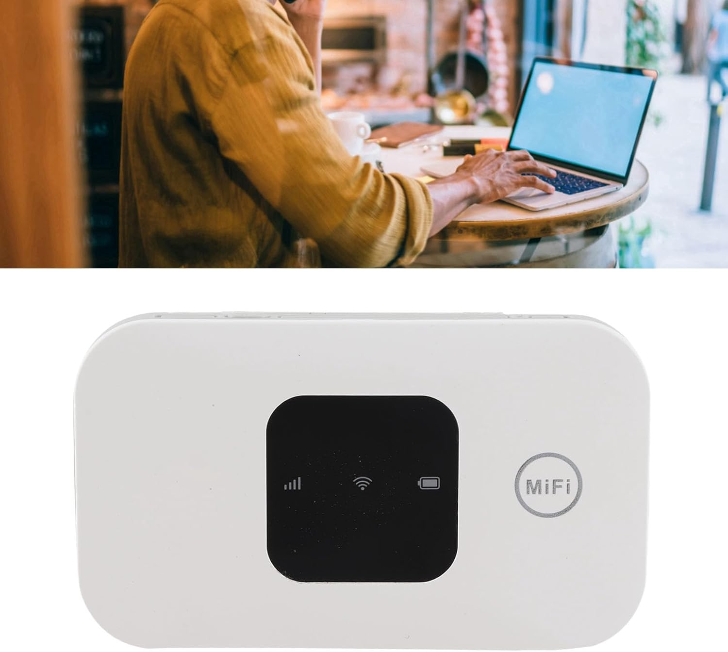 CHICIRIS Portable Wifi, White 4G Mobile Hotspot Wifi Router High Speed Compact Design Support 10 Users for Phone Laptop Desktop Tablet, Battery Included for Car Business Travelers Outdoor 8 10 Linux image number 5