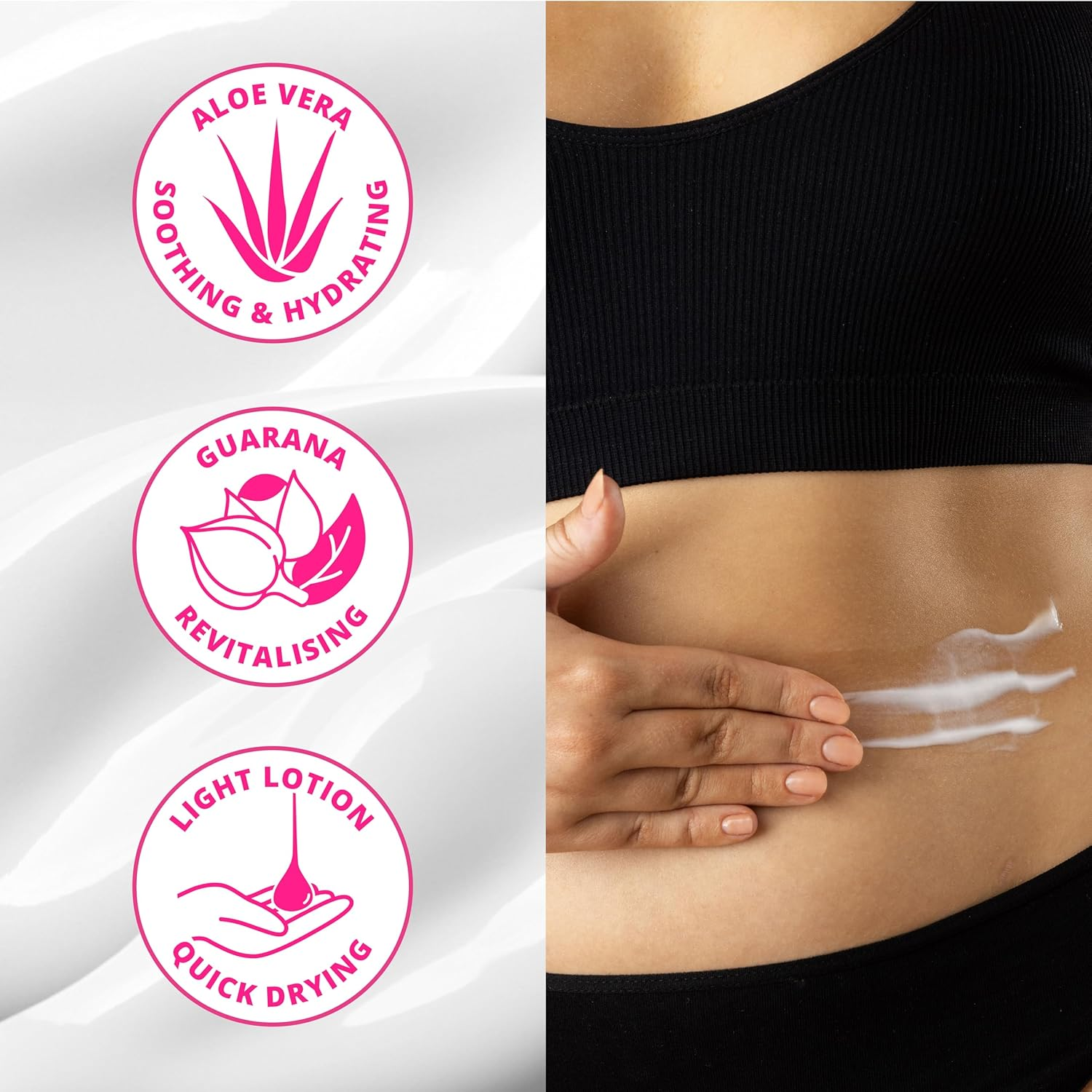 Skinny Tan Body Glow Gradual Tan Lotion - Lightweight, Fast-Absorbing Formula - Coconut and Vanilla Scent - Enriched with Aloe Vera and Guarana - Natural, Streak Free Gold Colour - Medium - 9.4 Oz image number 5