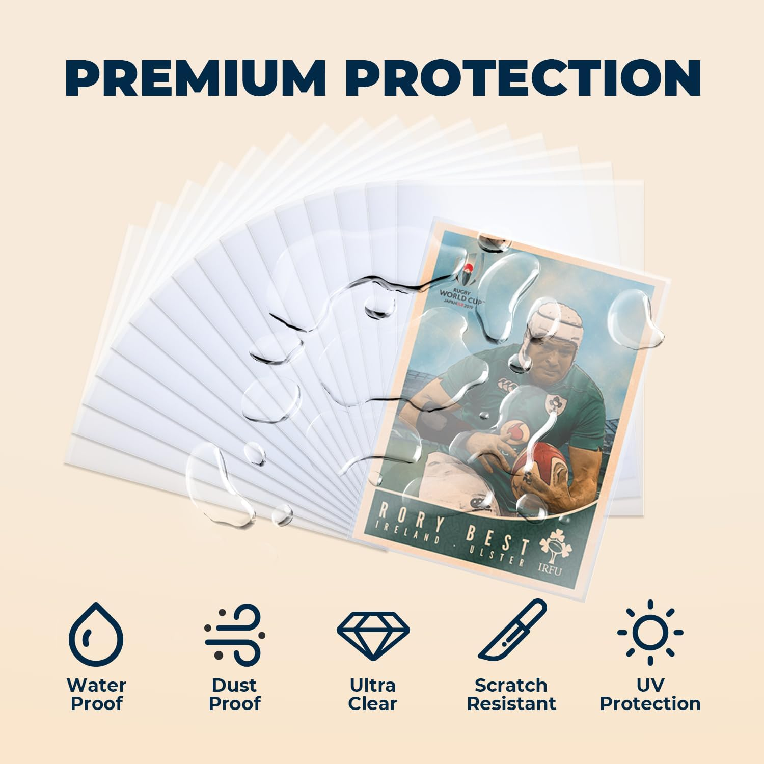 600 Counts Card Sleeves, Plastic Card Protector for Standard Card, Fit for MTG, TCG, Baseball, Football, Game, Trading Cards, Kpop Photocards (66 X 91Mm) image number 4